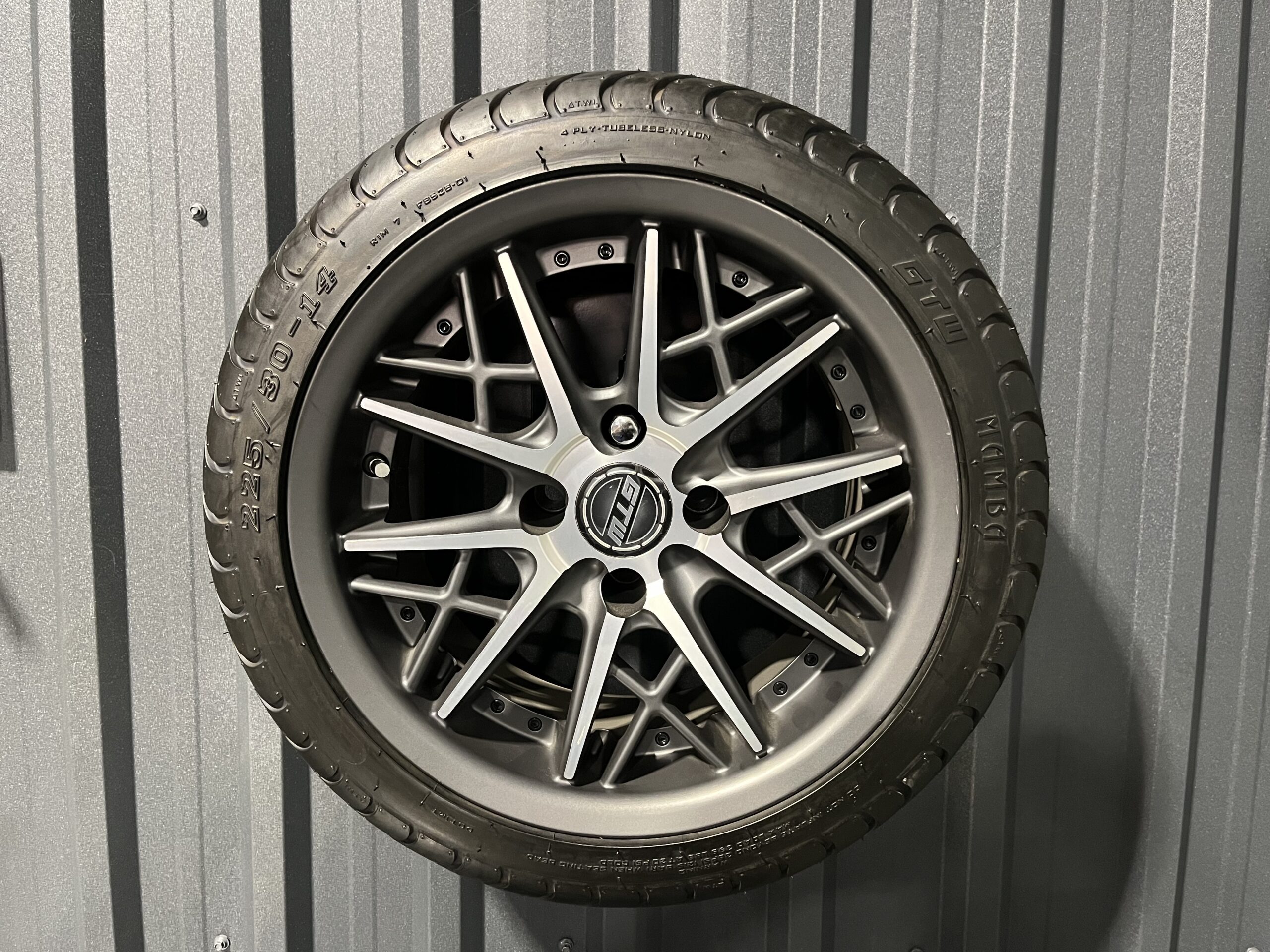 14" 225/30-14 Street Tire and Wheel Assembly