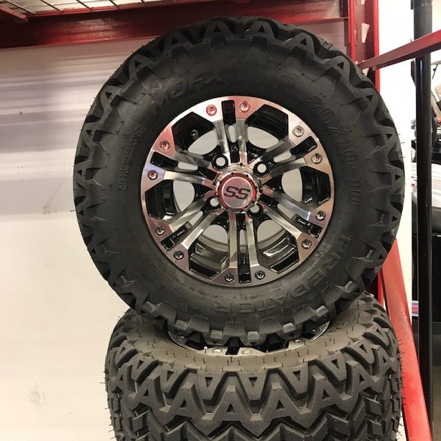 GTW Spector Machined & Black 20x10 Wheel Set