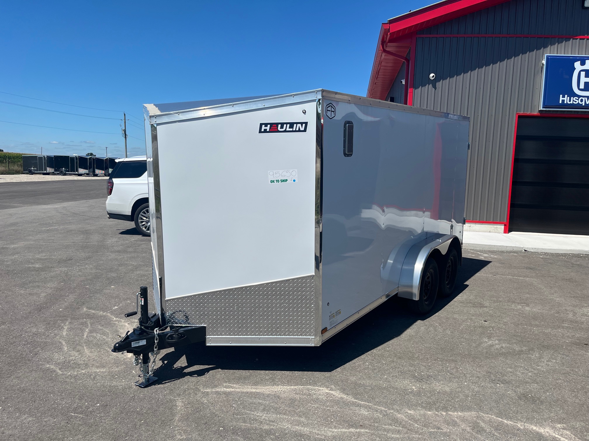 2026 Haulin 7x14 Enclosed Trailer with Ramp Door Package White 5NHUHA423TW095650 - Image 3