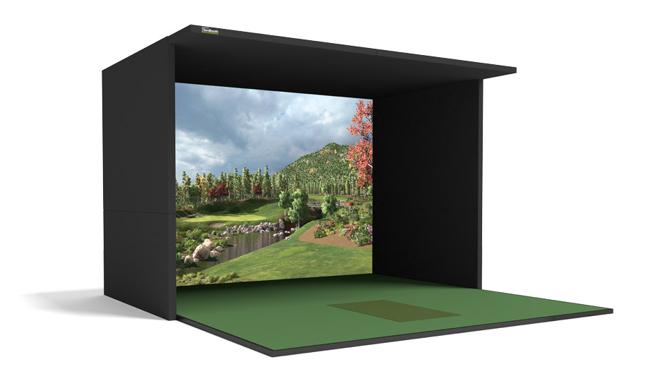 SimBooth Kit 3 4K Golf Simulator with IDRA 2 Launch Monitor Kit and Projector (SB-03-4K)