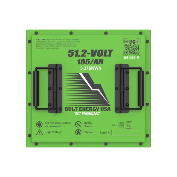 2026 Bolt Energy 51V 105AH Heated Lithium Battery Kit