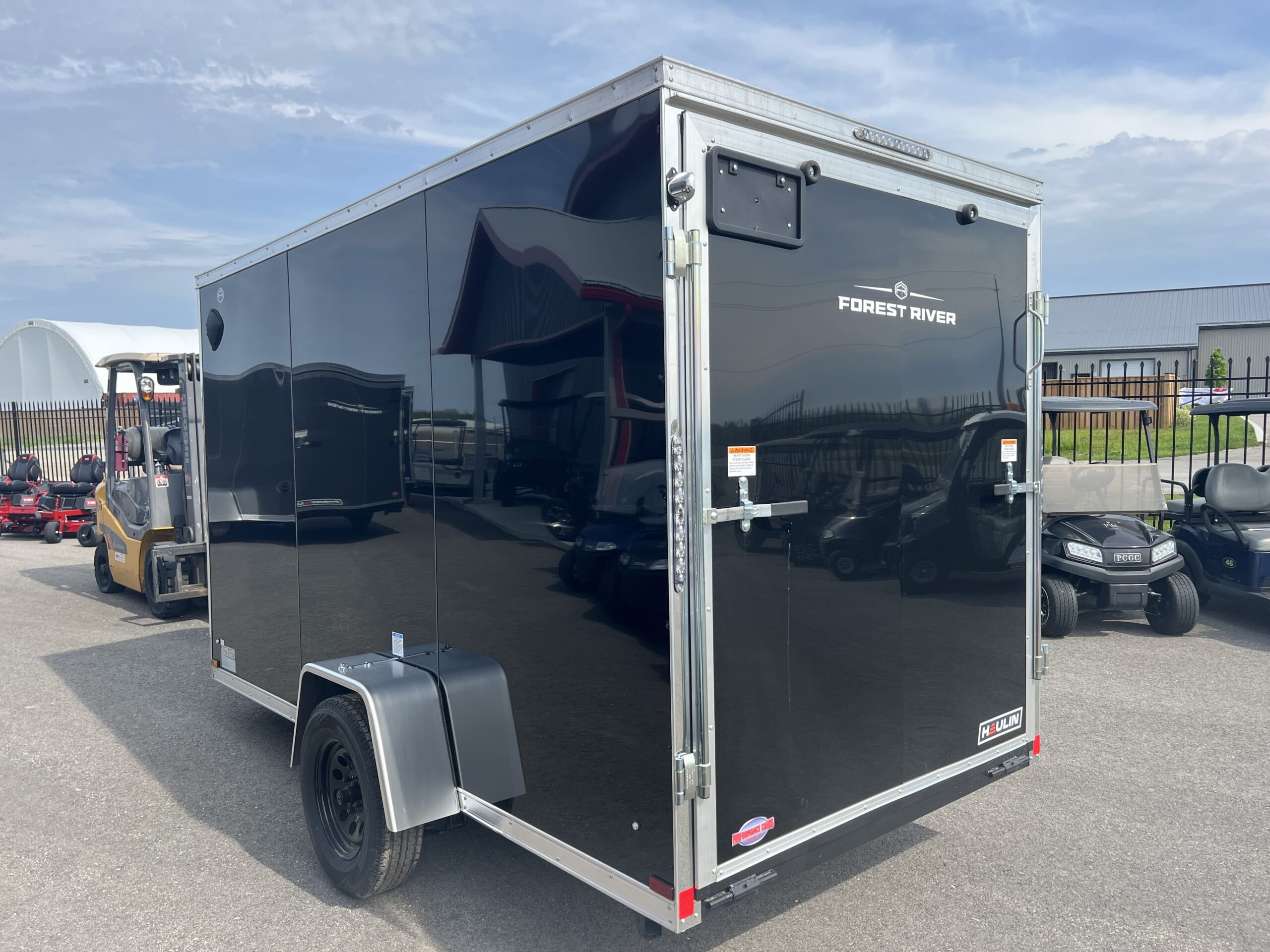 2027 Haulin Enclosed 6x12 6'6" interior Black Trailer with Ramp Door Package HAW096899 - Image 5