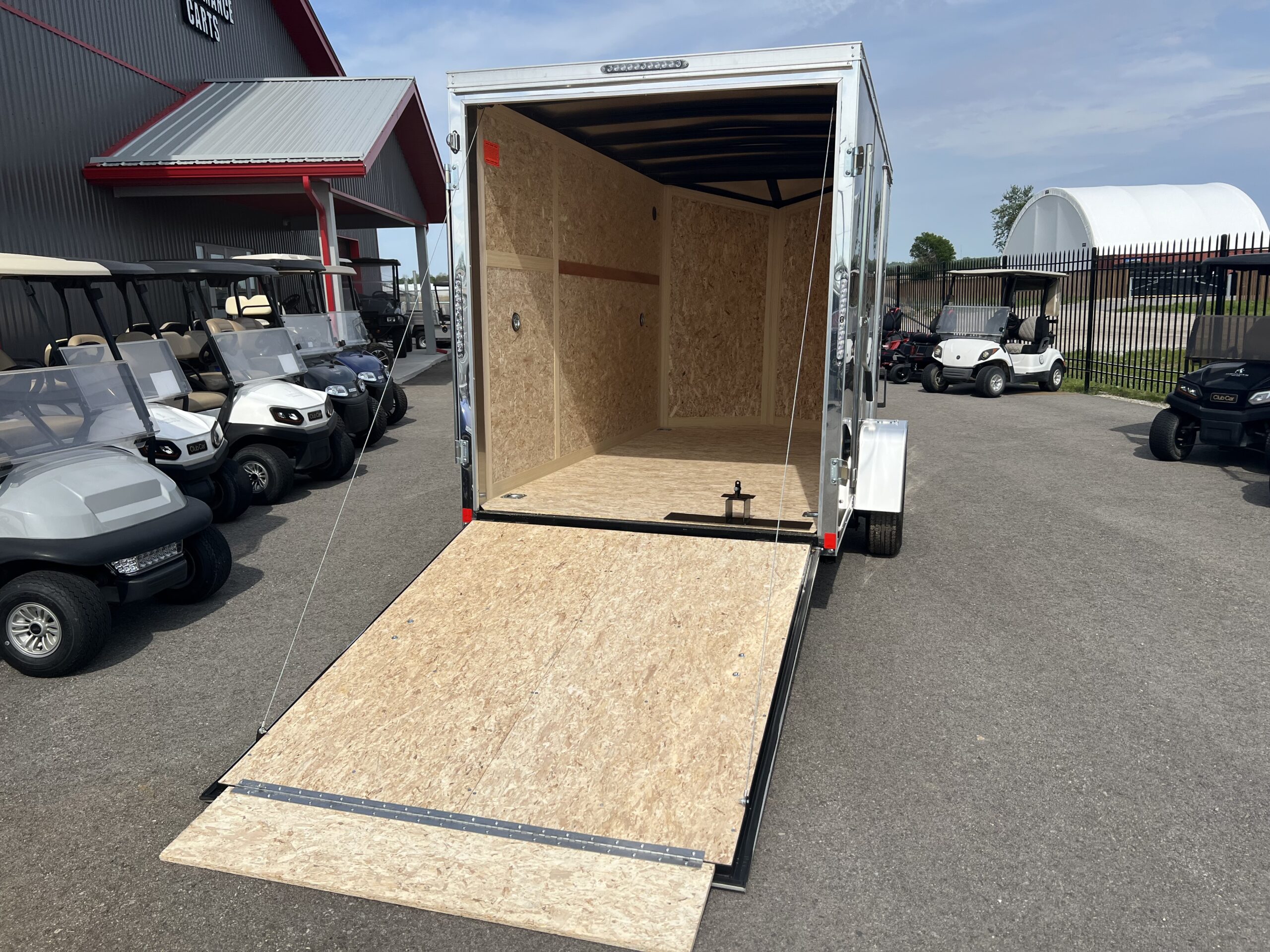 2027 Haulin Enclosed 6x12 6'6" interior Black Trailer with Ramp Door Package HAW096899 - Image 2