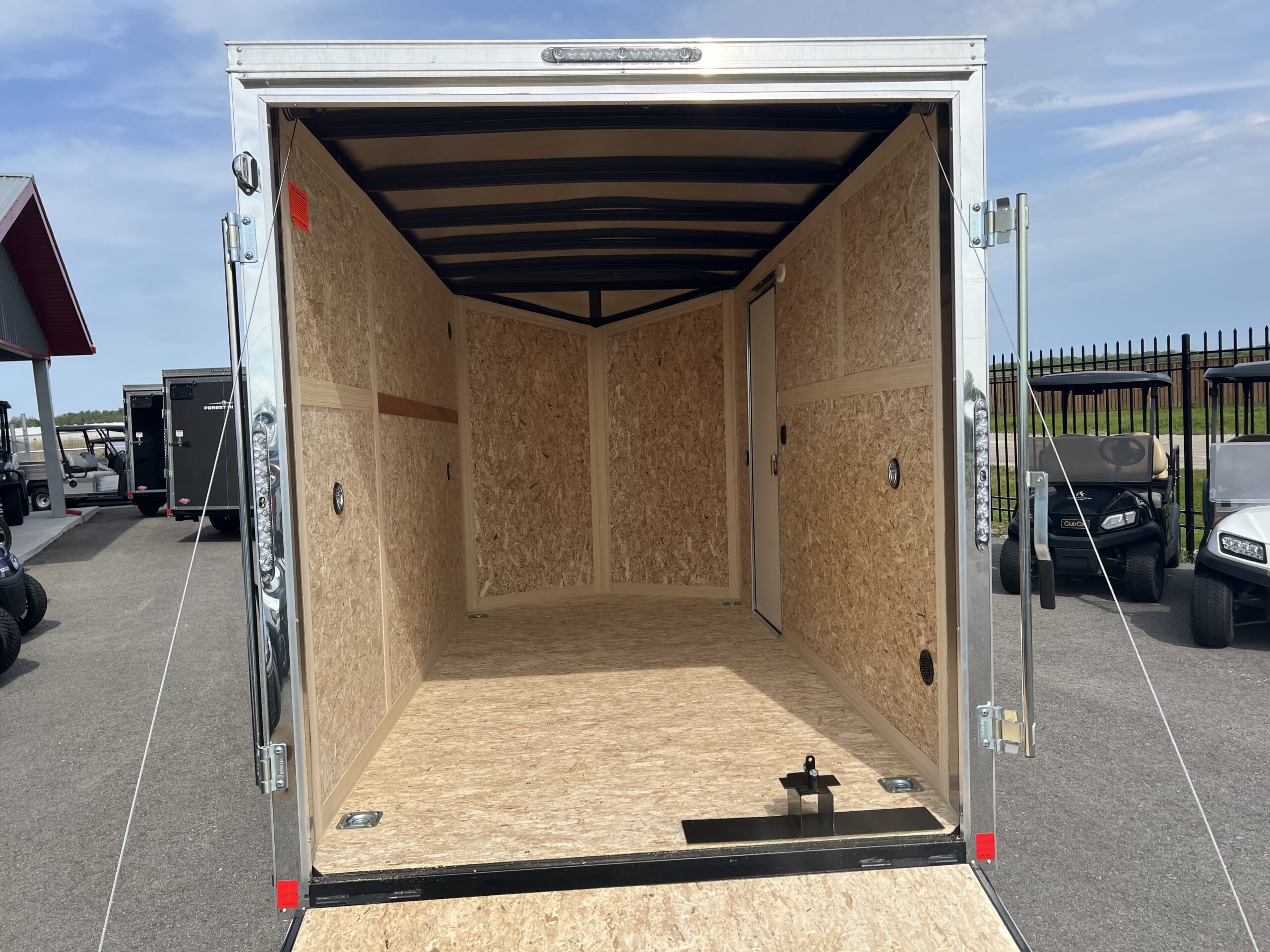 2027 Haulin Enclosed 6x12 6'6" interior Black Trailer with Ramp Door Package HAW096899 - Image 6