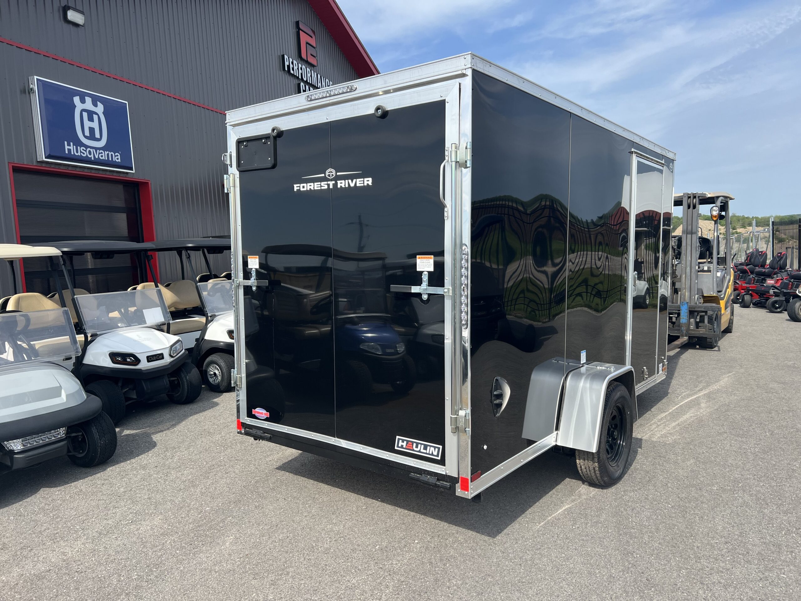 2027 Haulin Enclosed 6x12 6'6" interior Black Trailer with Ramp Door Package HAW096899 - Image 7