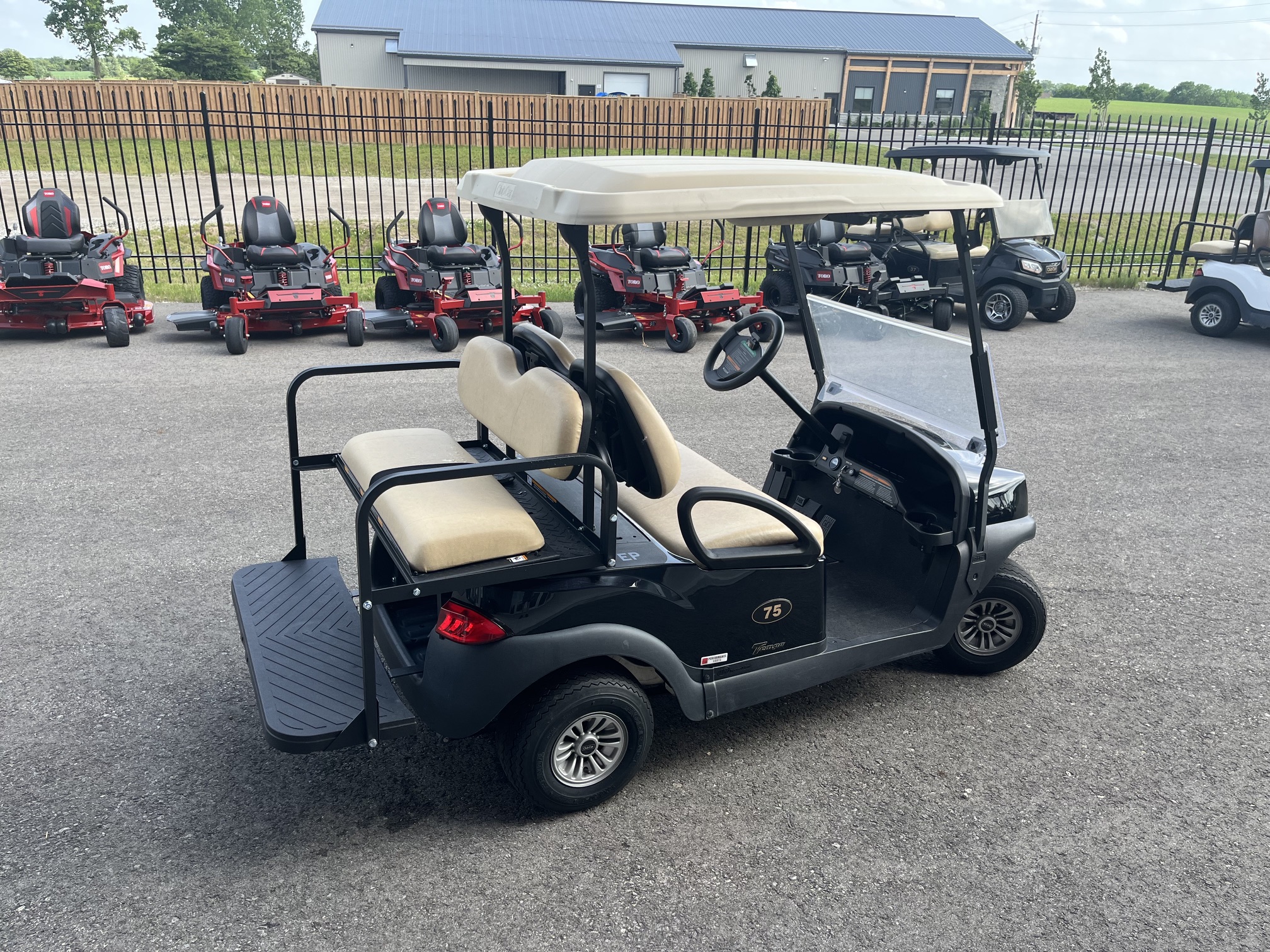 2021 Club Car Tempo 48V Electric 4 Passenger Black Golf Cart