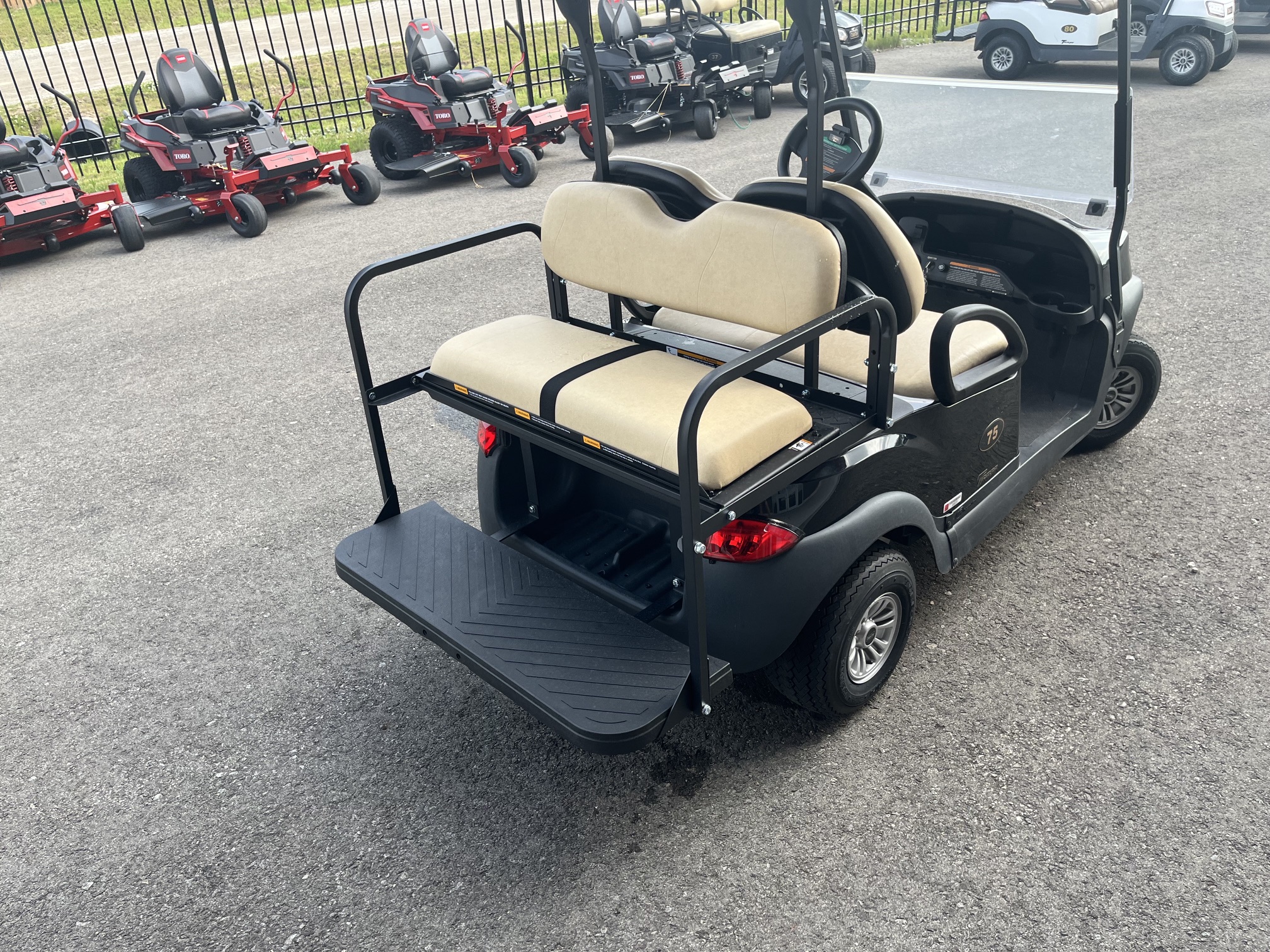 2021 Club Car Tempo 48V Electric 4 Passenger Black Golf Cart