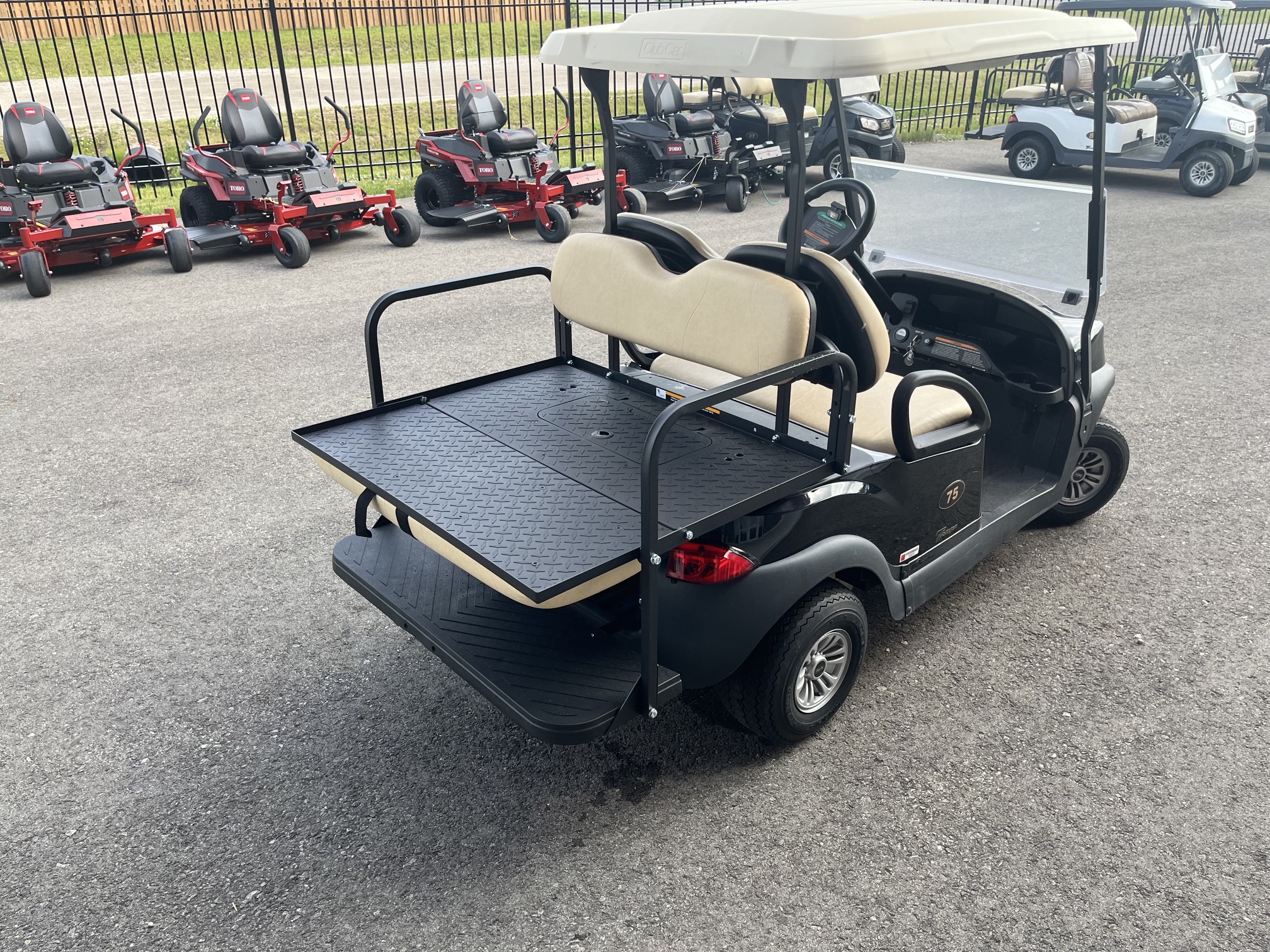 2021 Club Car Tempo 48V Electric 4 Passenger Black Golf Cart