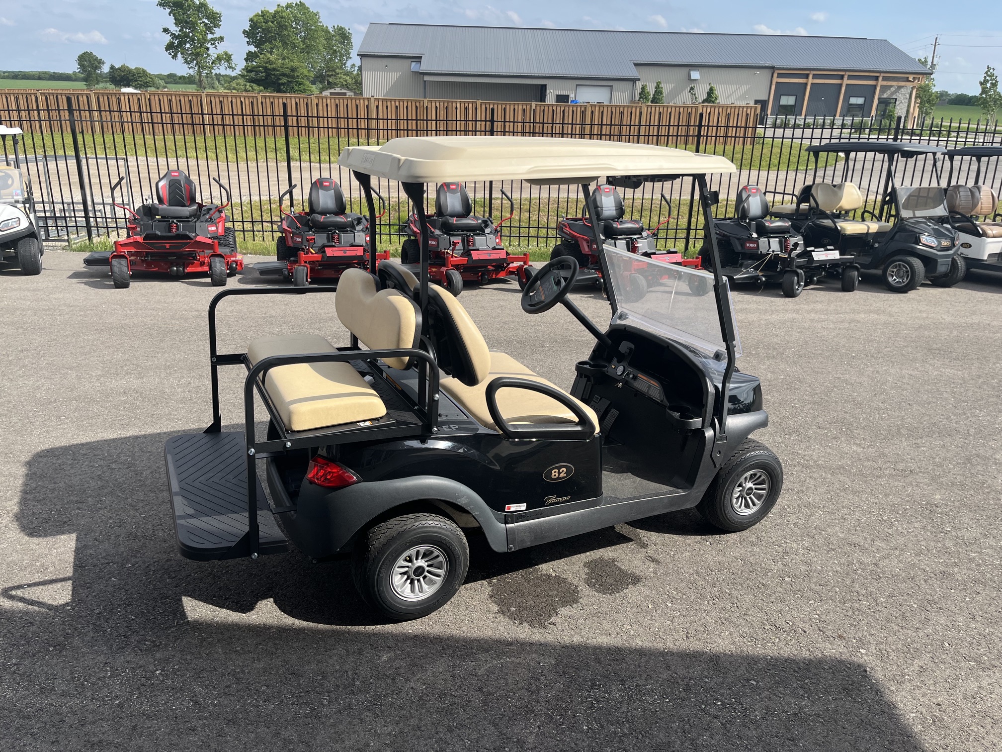 2021 Club Car Tempo 48V Electric 4 Passenger Black Golf Cart