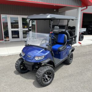 2026 Madjax E Series Lifted Blue Lithium 4 Passenger Golf Cart