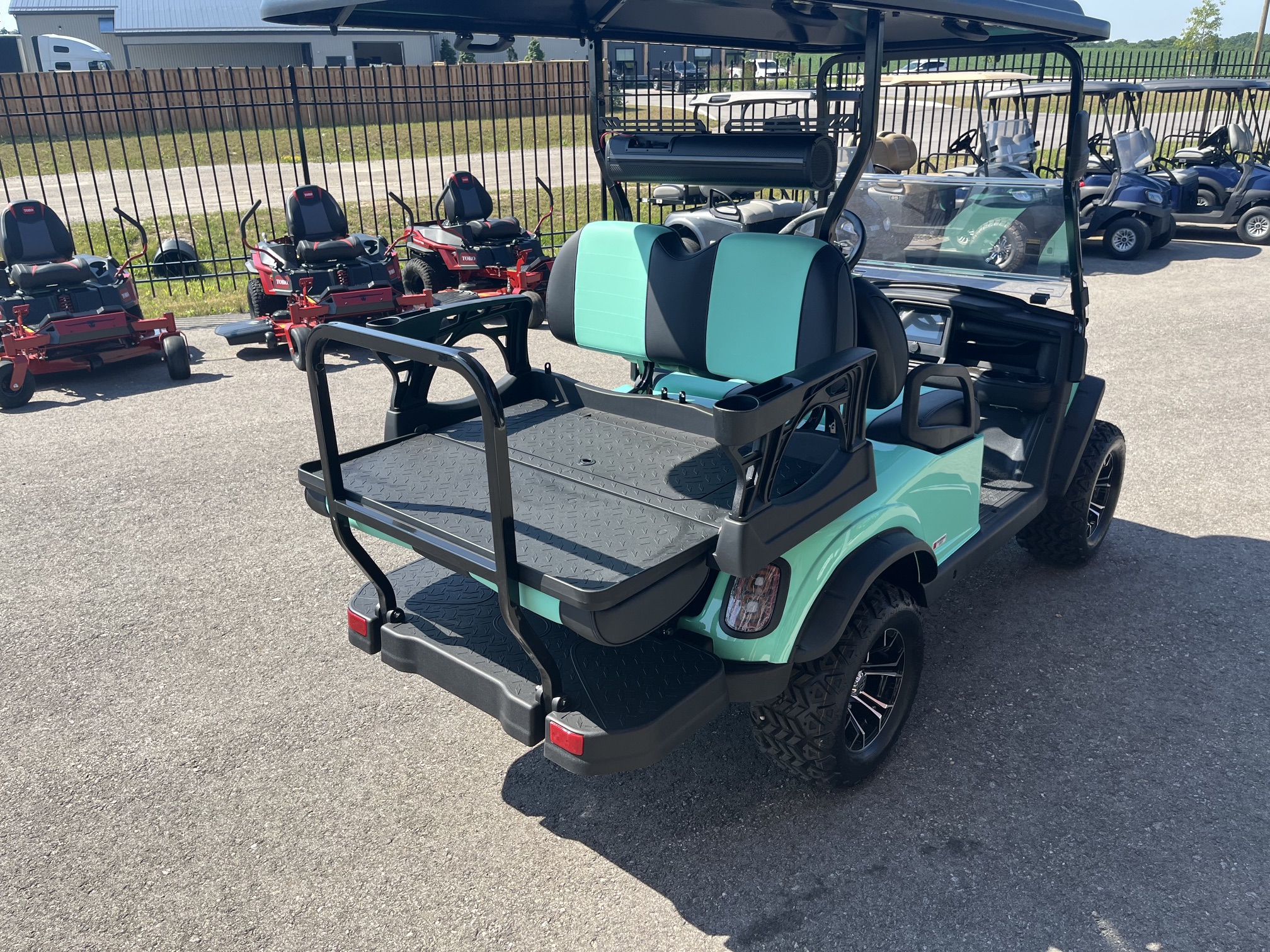 2026 Madjax E Series Lifted Caribbean Green Lithium 4 Passenger Golf Cart