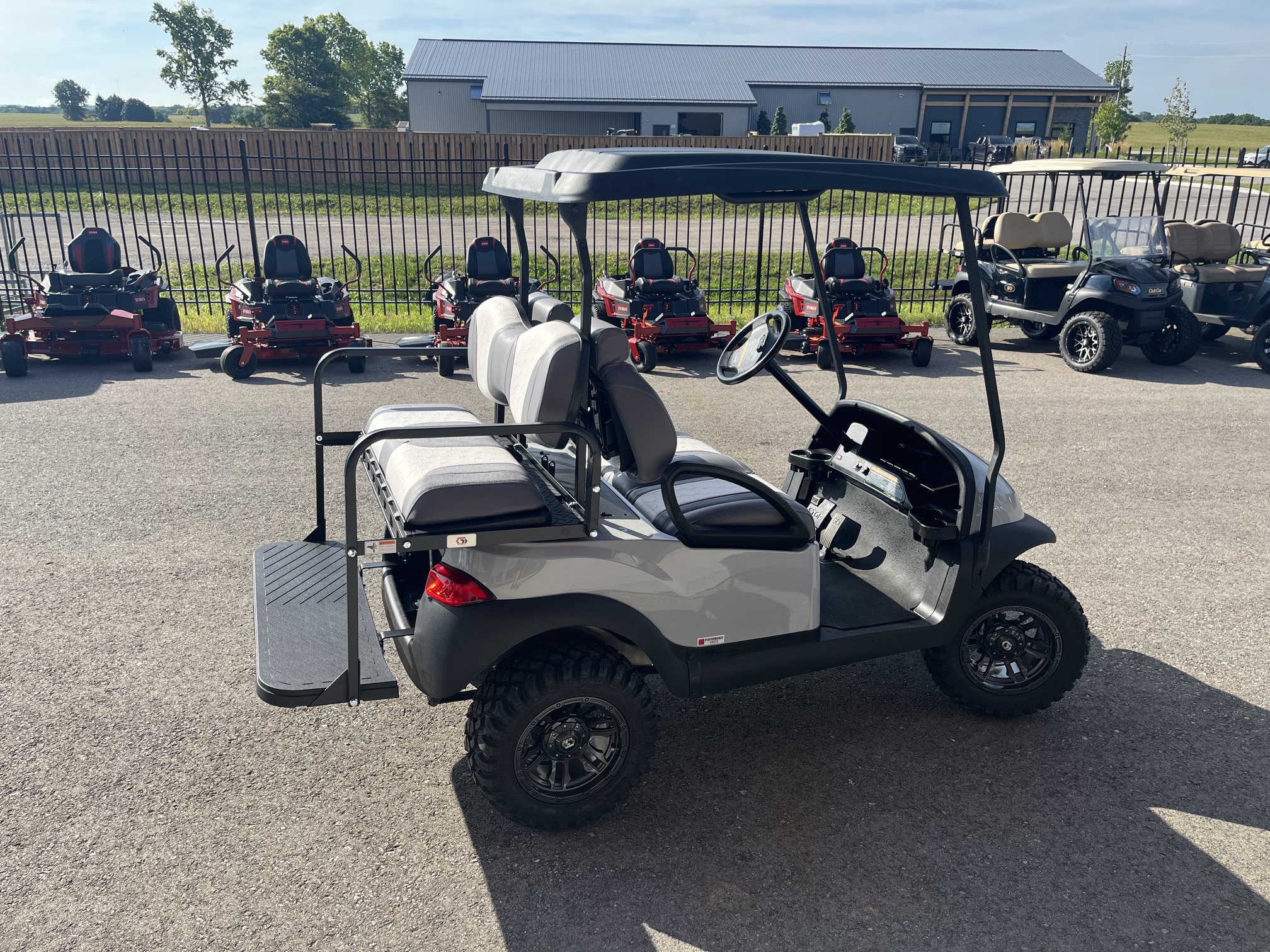 2017 Club Car Precedent Gas EFI Lifted 4 Passenger Golf Cart Grey SL1730-818140 - Image 8