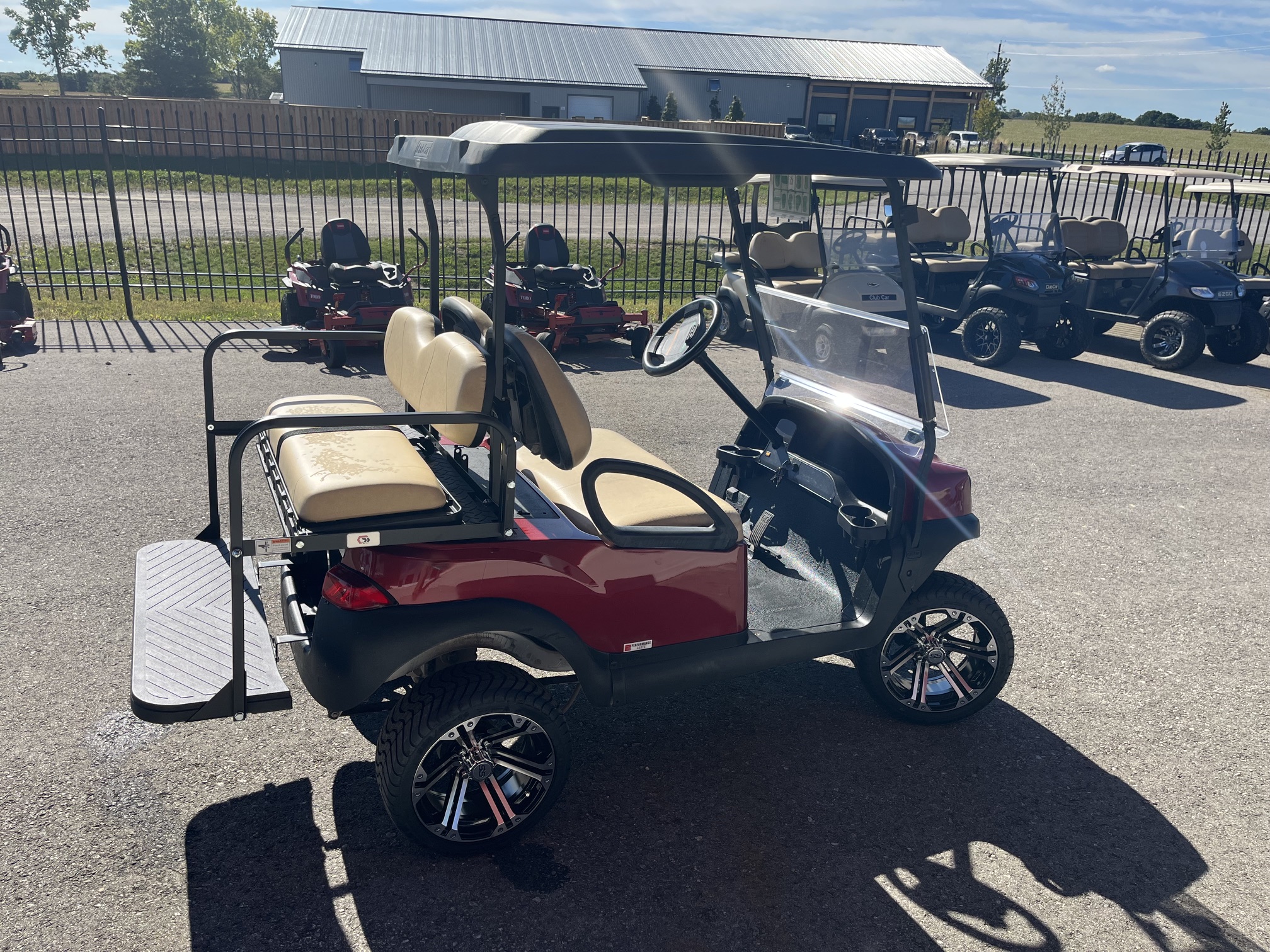 2021 Club Car Tempo Red 48V Electric 4 Passenger Used Golf Cart