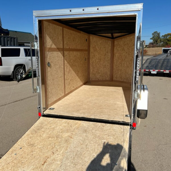 2024 Haulin Enclosed Trailer 6x12 Black with Ramp Door