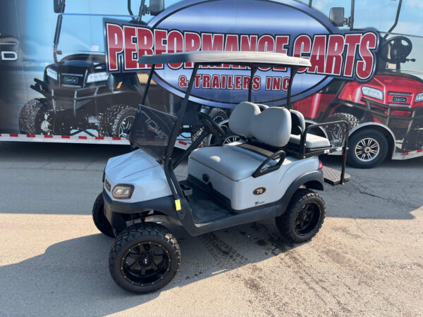 2019 Club Car Tempo Grey 48V Electric Golf Cart Lifted 4 Pass