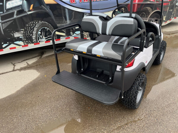 2018 Club Car Tempo Gas EFI White Alpha Body Lifted 4 Passenger Golf Cart