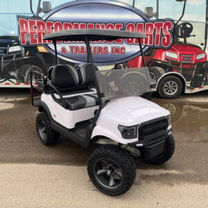 2018 Club Car Tempo Gas EFI White Alpha Body Lifted 4 Passenger Golf Cart