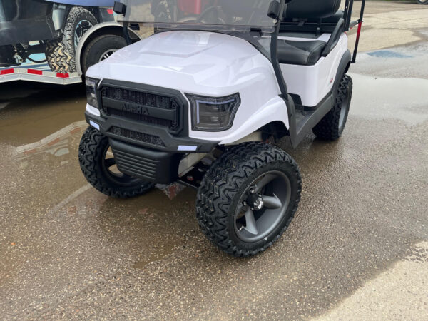 2018 Club Car Tempo Gas EFI White Alpha Body Lifted 4 Passenger Golf Cart