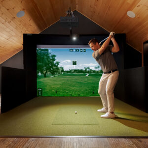 Simbooth 1 Golf Simulator Home Kit with IDRA II Launch monitor