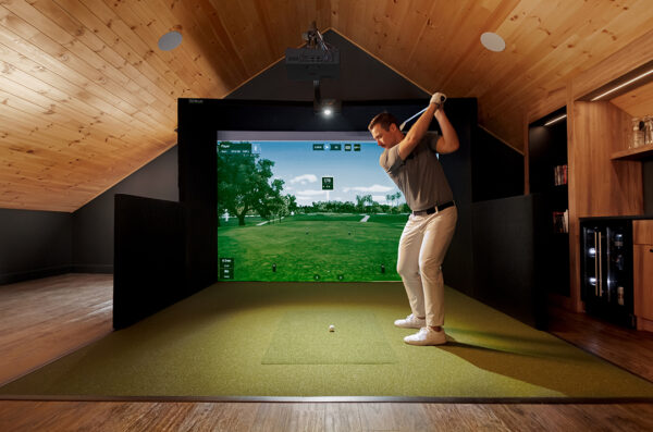 Simbooth 1 Golf Simulator Home Kit with IDRA II Launch monitor