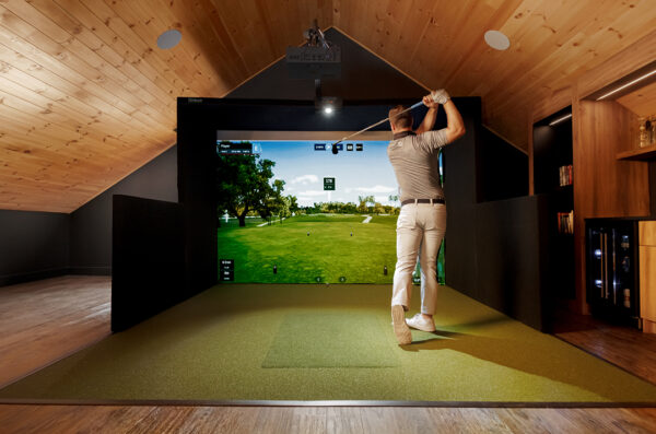 Simbooth 1 Golf Simulator Home Kit with IDRA II Launch monitor