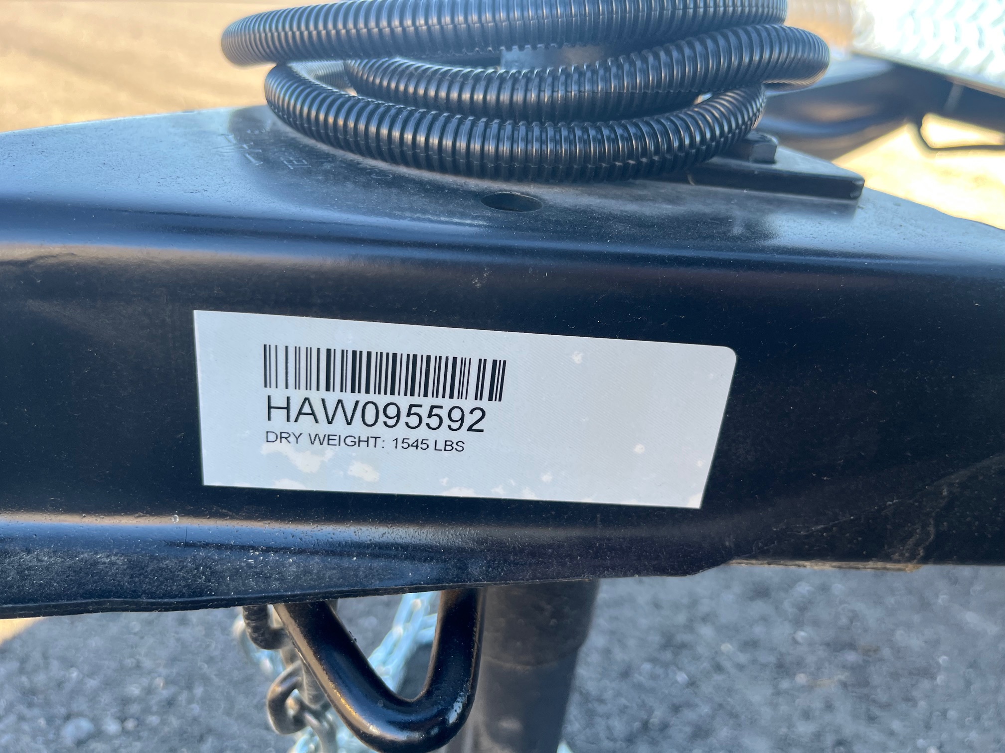 IMG_8420 2026 Haulin Enclosed Trailer Charcoal 6x12 Ramp Door