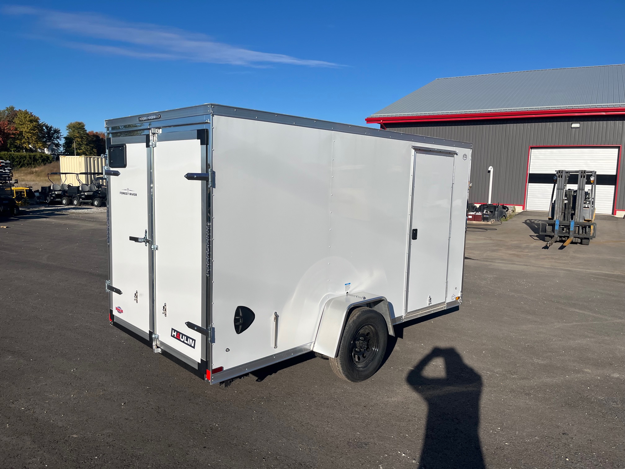 IMG_8423 2026 haulin Enclosed Trailer with Barn Door Package 6x12