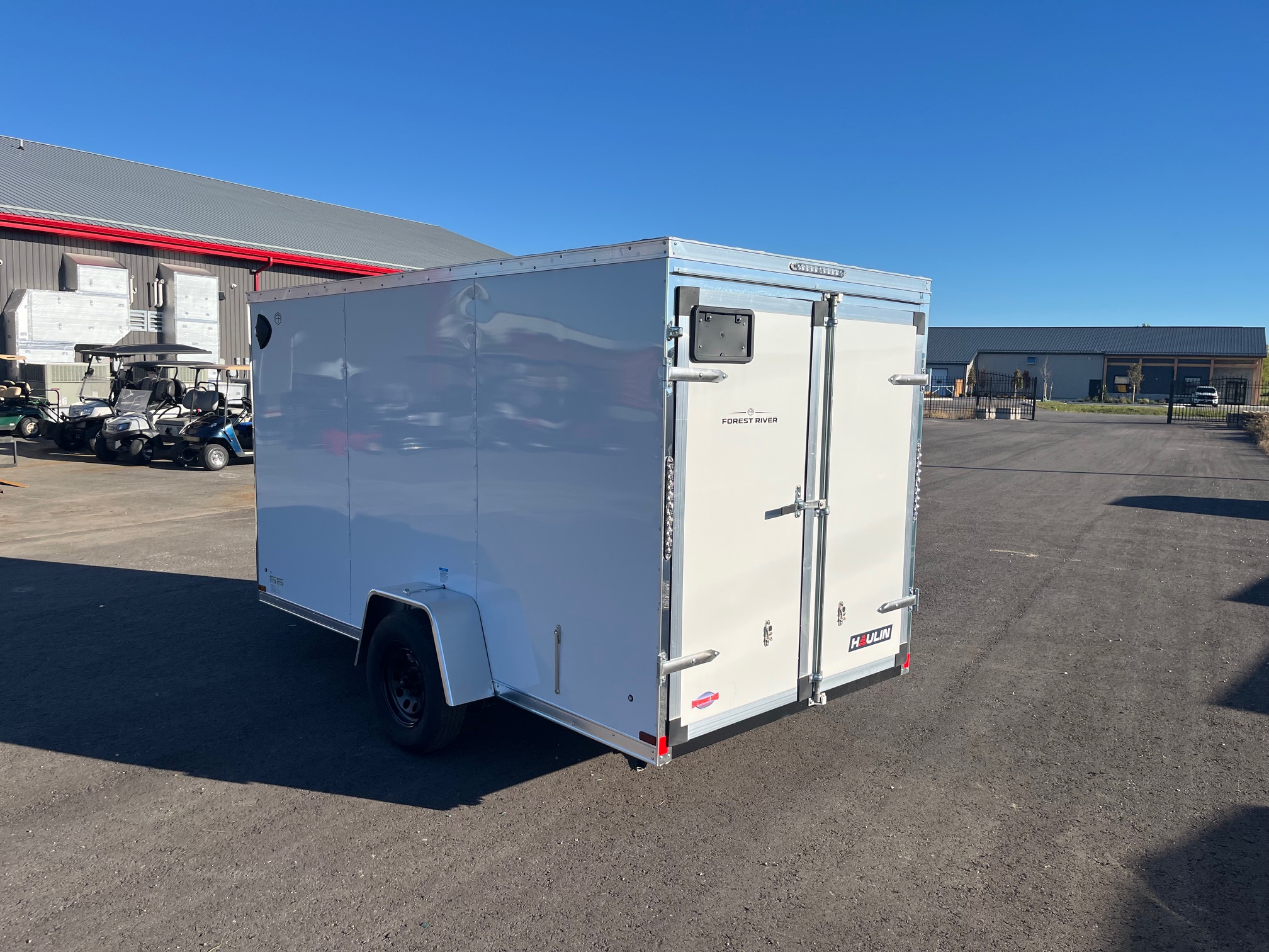IMG_8424 2026 haulin Enclosed Trailer with Barn Door Package 6x12