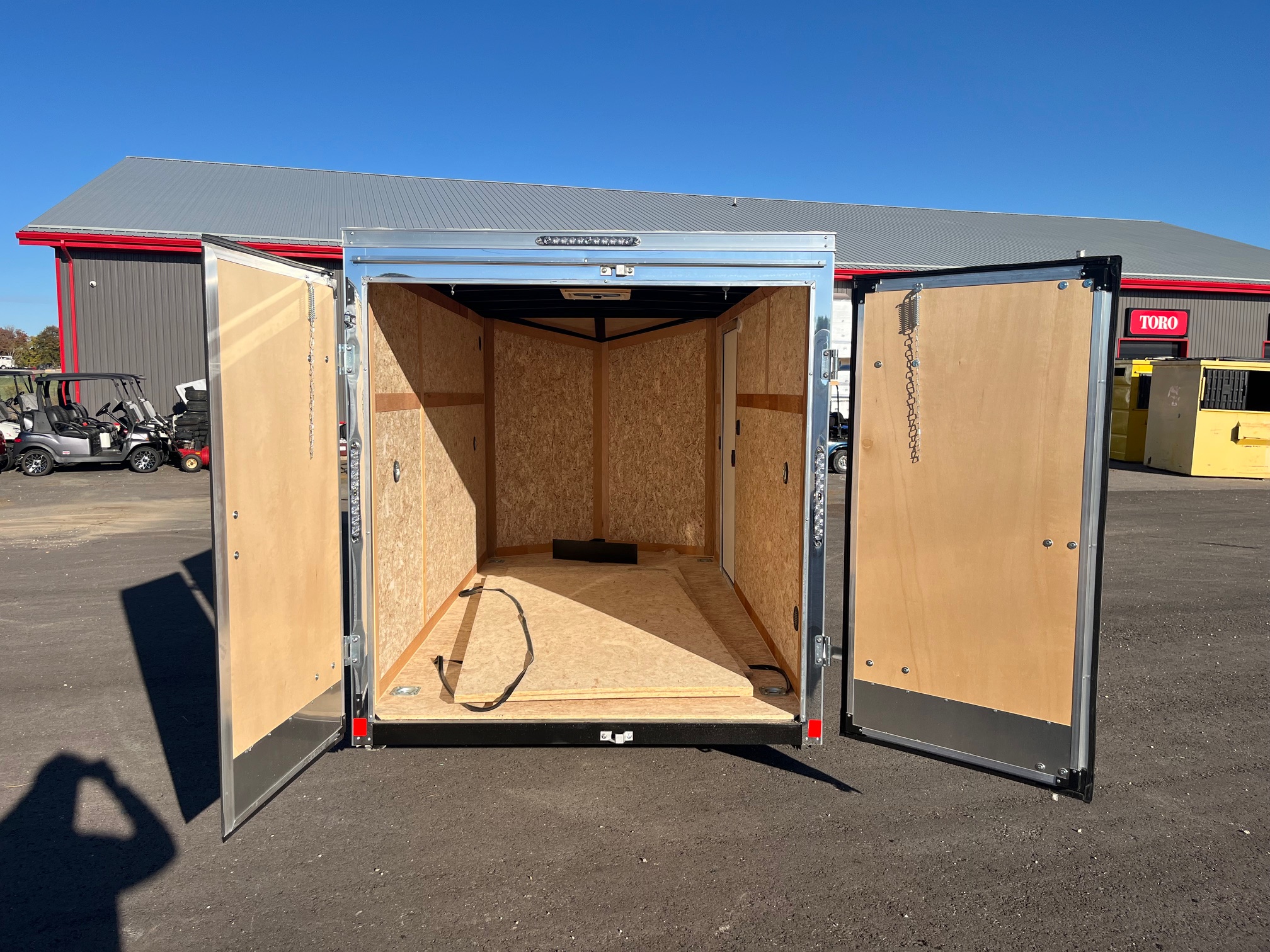 IMG_8426 2026 haulin Enclosed Trailer with Barn Door Package 6x12