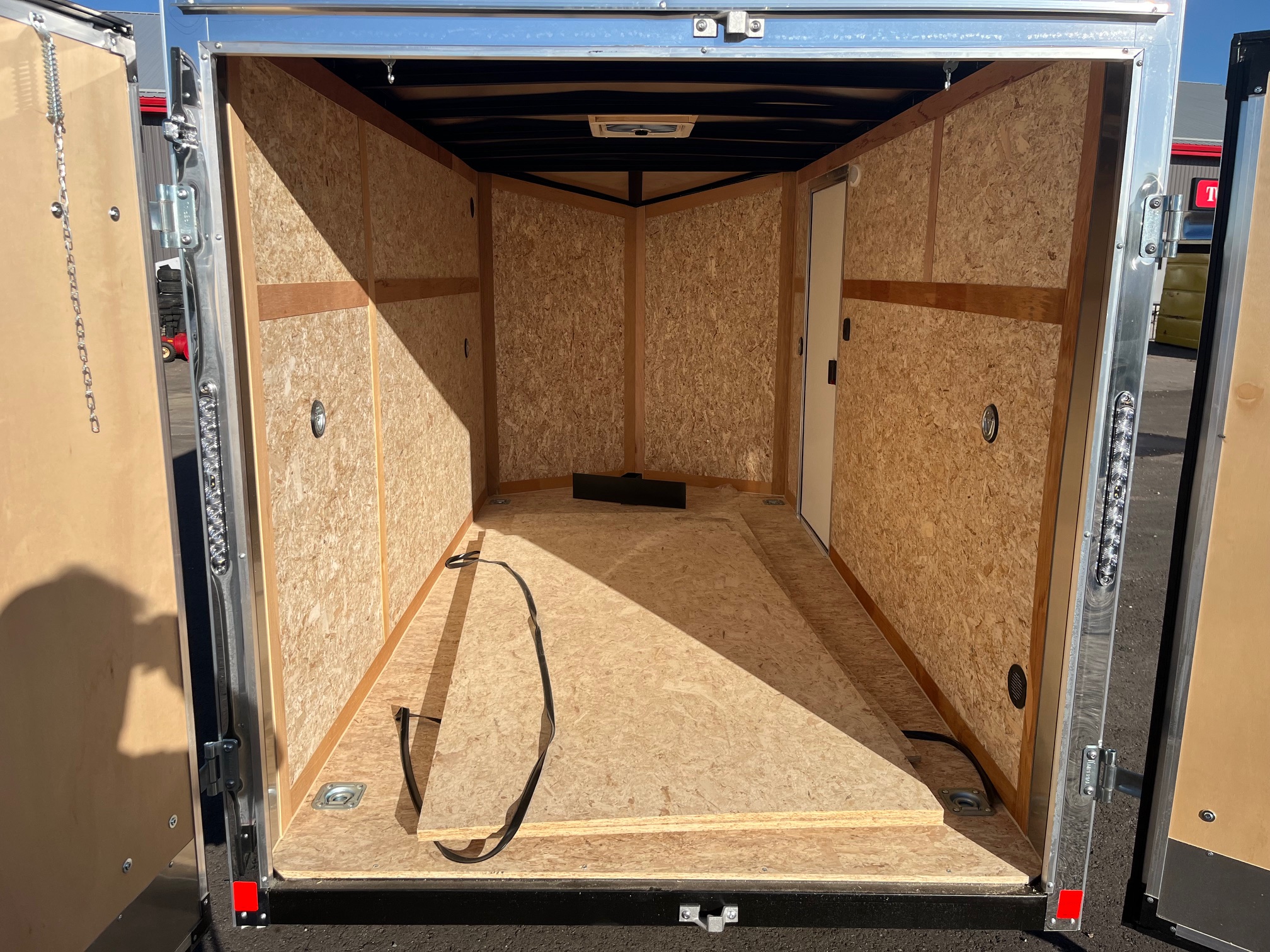 IMG_8427 2026 haulin Enclosed Trailer with Barn Door Package 6x12