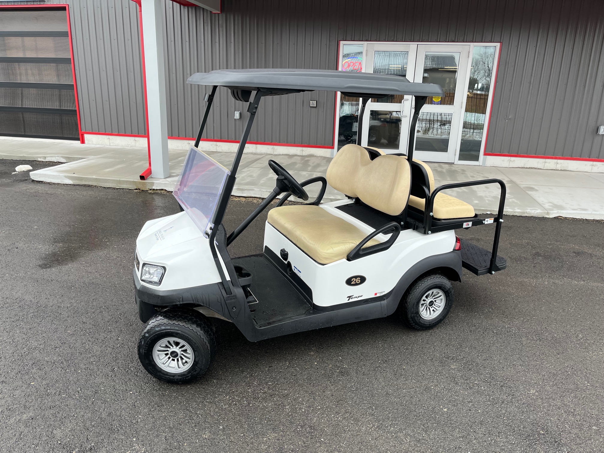 IMG_8638 2021 Club Car Tempo White 48V Electric 4 Passenger Golf Cart