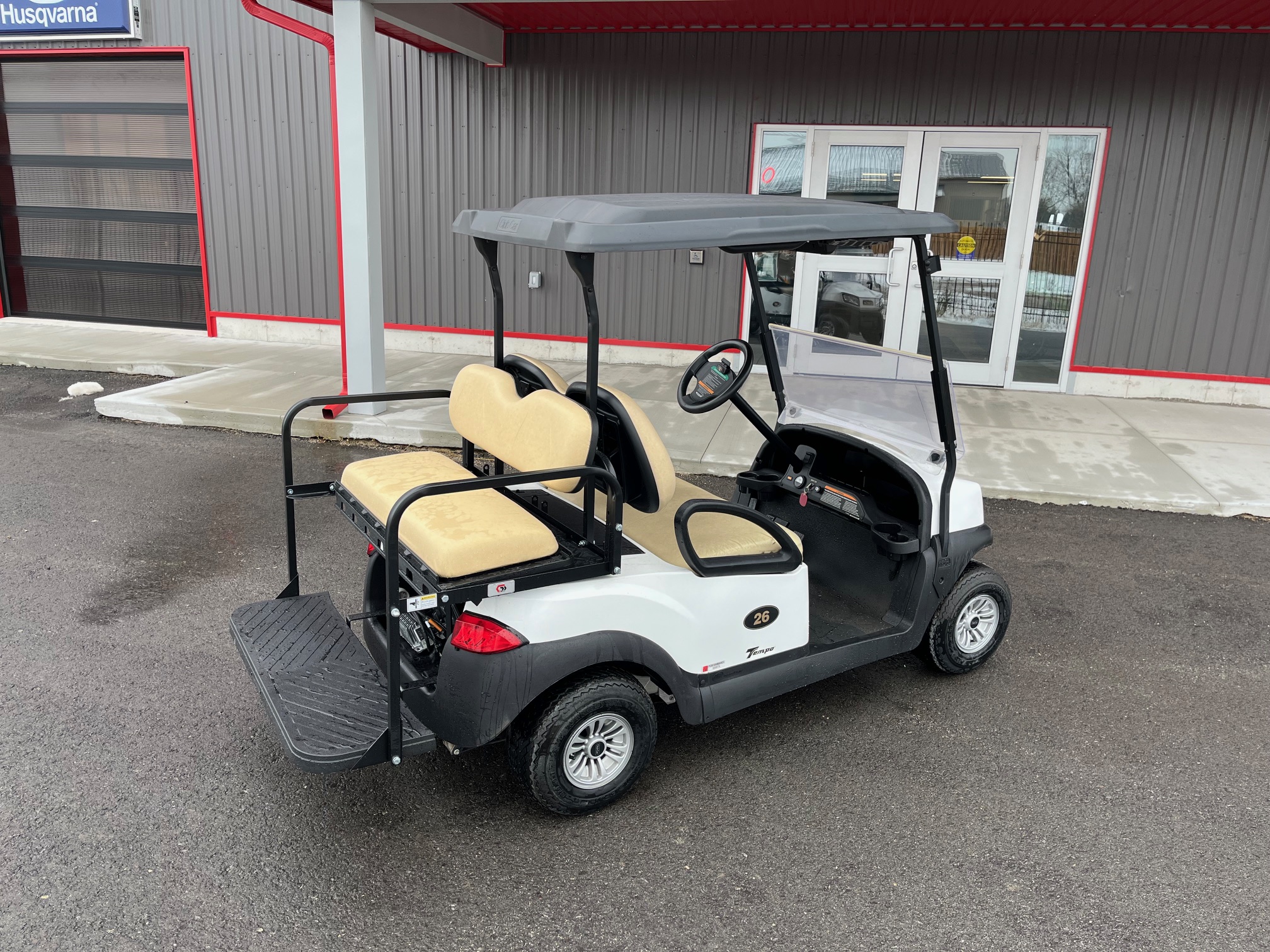 IMG_8643 2021 Club Car Tempo White 48V Electric 4 Passenger Golf Cart